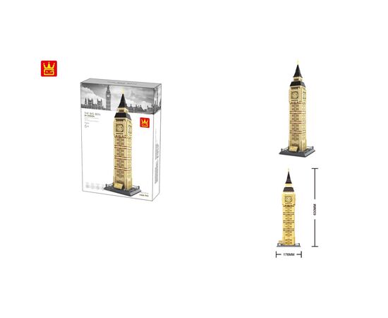 Конструктор Wange Биг-Бен, Лондон, Англия (WNG-Big-Ben), изображение 4 Конструктор Wange Биг-Бен, Лондон, Англия (WNG-Big-Ben), изображение 4