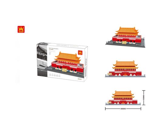 Конструктор Wange Врата небесного покоя - Башня Тяньаньм (WNG-Tiananmen-Tower), изображение 2 Конструктор Wange Врата небесного покоя - Башня Тяньаньм (WNG-Tiananmen-Tower), изображение 2