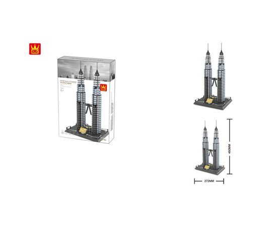 Конструктор Wange Башни Петронас, Малайзия (WNG-Petronas-Towers), изображение 5 Конструктор Wange Башни Петронас, Малайзия (WNG-Petronas-Towers), изображение 5