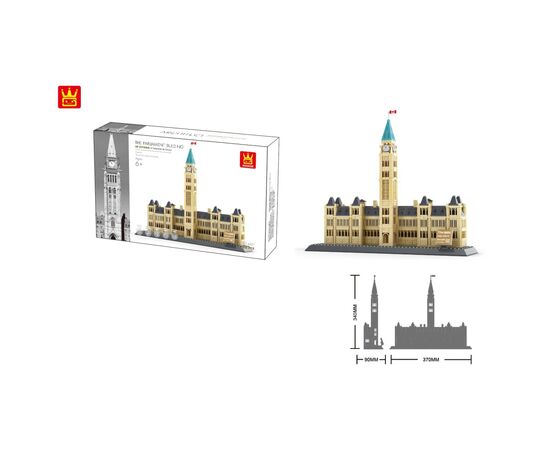 Конструктор Wange Парламентський пагорб-Будівля парламенту Канади (WNG-Parliament-Hill), зображення 2 Конструктор Wange Парламентський пагорб-Будівля парламенту Канади (WNG-Parliament-Hill), зображення 2