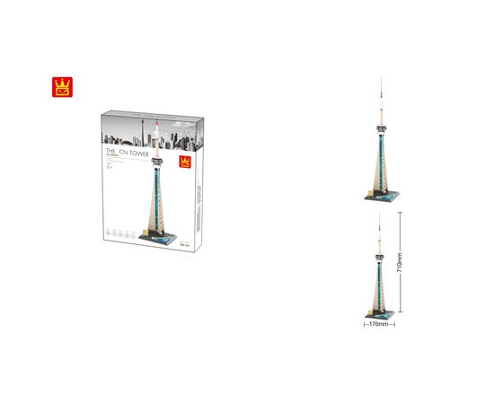 Конструктор Wange Си-Энн-Тауэр. Телевизионная башня Торонто (WNG-CN-Tower), изображение 3 Конструктор Wange Си-Энн-Тауэр. Телевизионная башня Торонто (WNG-CN-Tower), изображение 3
