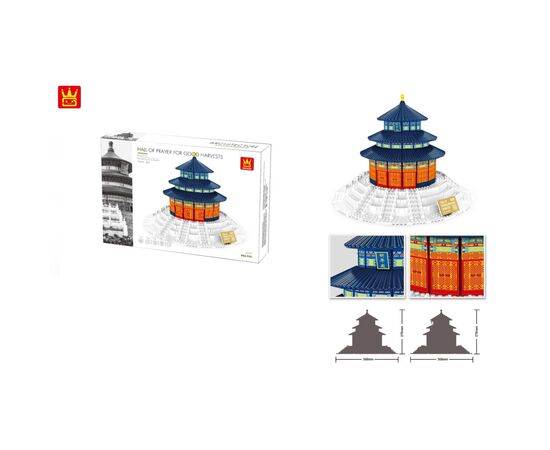 Конструктор Wange Храм неба, Китай (WNG-Temple- Heaven), изображение 2 Конструктор Wange Храм неба, Китай (WNG-Temple- Heaven), изображение 2