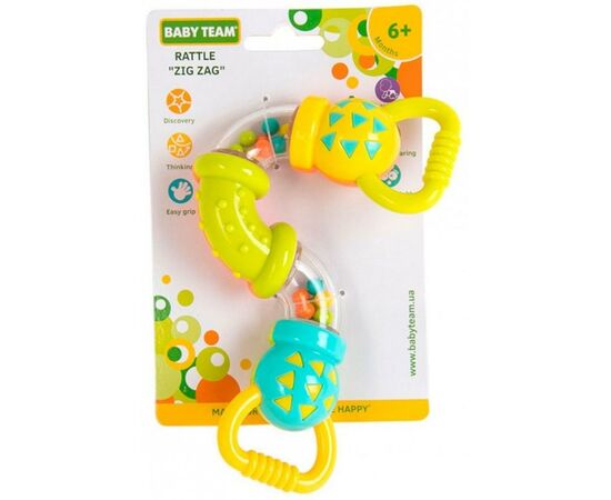 Погремушка Baby Team Зигзаг (8444), изображение 2 Погремушка Baby Team Зигзаг (8444), изображение 2