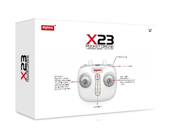 Радиоуправляемая игрушка Syma Квадрокоптер с 2,4 Ггц управлением, 21 cм (X23 Black), изображение 3 Радиоуправляемая игрушка Syma Квадрокоптер с 2,4 Ггц управлением, 21 cм (X23 Black), изображение 3