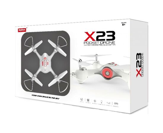 Радиоуправляемая игрушка Syma Квадрокоптер с 2,4 Ггц управлением, 21 cм (X23 Black), изображение 4 Радиоуправляемая игрушка Syma Квадрокоптер с 2,4 Ггц управлением, 21 cм (X23 Black), изображение 4