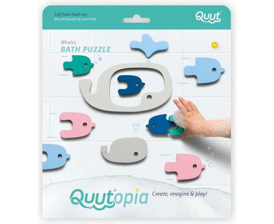 Игрушка для ванной QUUT Пазл-головоломка Киты (171027)