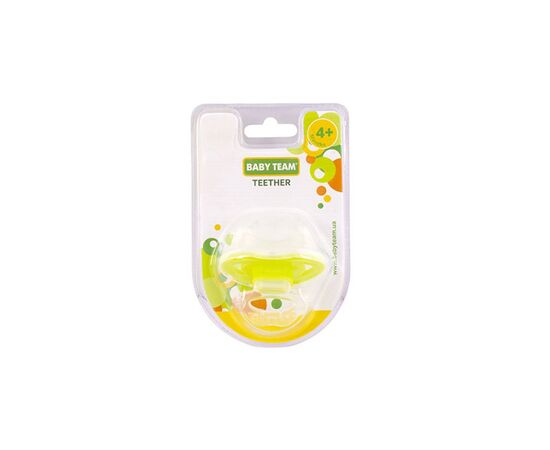 Прорезыватель Baby Team массажер (4002_зеленый), изображение 3 Прорезыватель Baby Team массажер (4002_зеленый), изображение 3