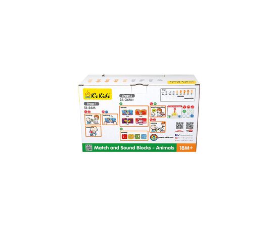 Развивающая игрушка K’S KIDS Кубики Животные (6603155), изображение 2 Развивающая игрушка K’S KIDS Кубики Животные (6603155), изображение 2