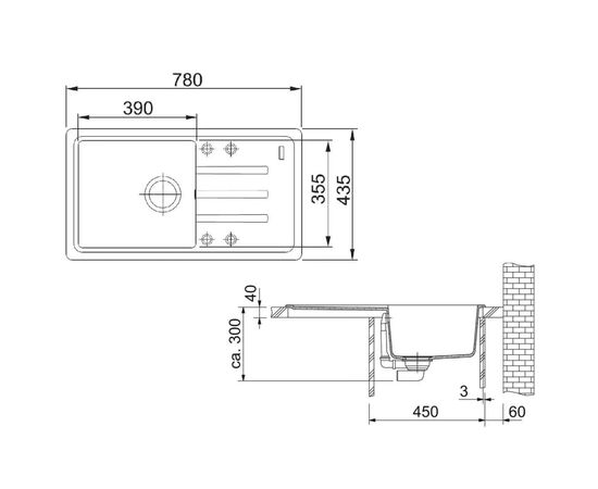 Мойка кухонная Franke Malta BSG 611-78 (500) (114.0667.449), изображение 2 Мойка кухонная Franke Malta BSG 611-78 (500) (114.0667.449), изображение 2