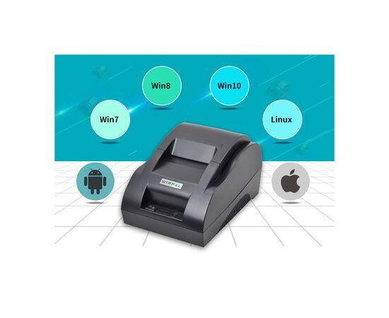 Принтер чеков Winpal WP-T2C USB, Bluetooth (WP-T2C), изображение 2 Принтер чеков Winpal WP-T2C USB, Bluetooth (WP-T2C), изображение 2