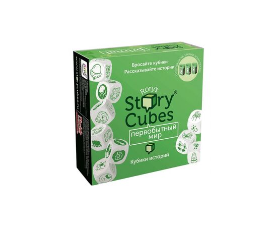 Настільна гра Rorys Story Actions Кубики Історій "Первобутній Світ" (9 кубиків) (RSC30)