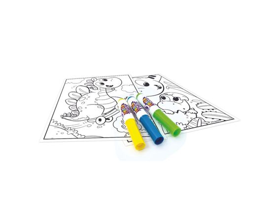 Набор для творчества Crayola Mini Kids Раскраска многоразовая Динозавры (81-1499-2), изображение 3 Набор для творчества Crayola Mini Kids Раскраска многоразовая Динозавры (81-1499-2), изображение 3
