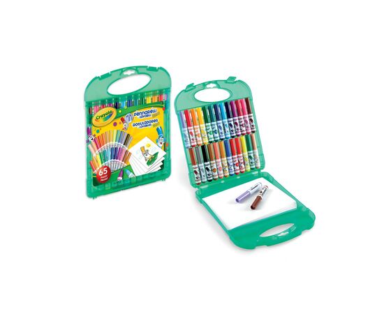 Набор для творчества Crayola Портативный для рисования в кейсе с мини-фломастерами (04-5227), изображение 2 Набор для творчества Crayola Портативный для рисования в кейсе с мини-фломастерами (04-5227), изображение 2