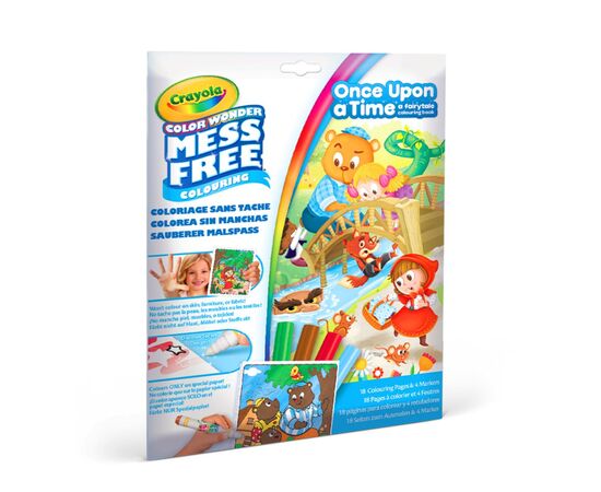 Набір для творчості Crayola Розмальовка Color Wonder Улюблені казки 18 сторінок (75-2816)