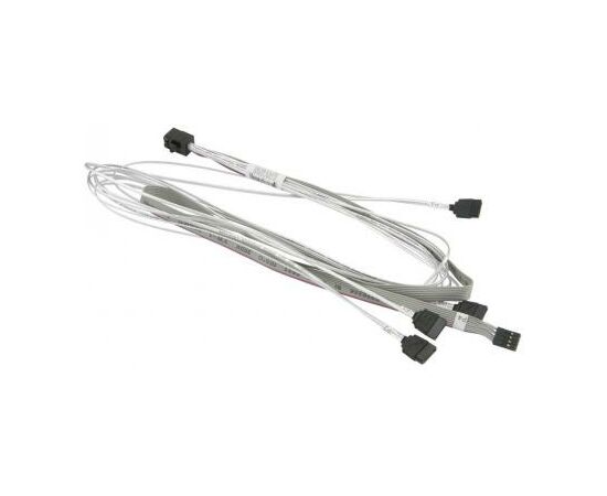 Кабель для передачі даних 4xSATA to MiniSAS HD (SFF-8643) 0.75m Supermicro (CBL-SAST-0591)