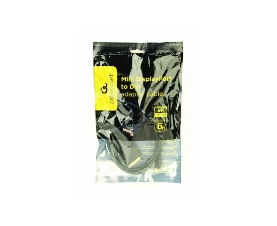 Кабель мультимедийный miniDisplayPort to DVI 1.8m Cablexpert (CC-mDPM-DVIM-6), изображение 5 Кабель мультимедийный miniDisplayPort to DVI 1.8m Cablexpert (CC-mDPM-DVIM-6), изображение 5