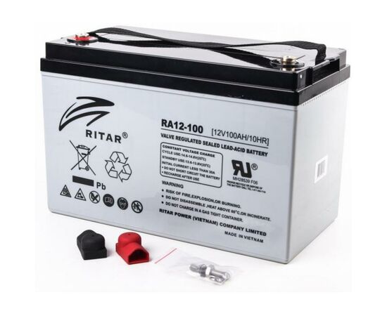 Батарея к ИБП Ritar AGM RA12-100, 12V-100Ah (RA12-100), изображение 2 Батарея к ИБП Ritar AGM RA12-100, 12V-100Ah (RA12-100), изображение 2