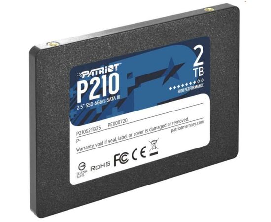 Накопитель SSD 2.5" 2TB Patriot (P210S2TB25), изображение 2 Накопитель SSD 2.5" 2TB Patriot (P210S2TB25), изображение 2