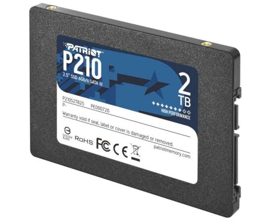 Накопитель SSD 2.5" 2TB Patriot (P210S2TB25), изображение 3 Накопитель SSD 2.5" 2TB Patriot (P210S2TB25), изображение 3