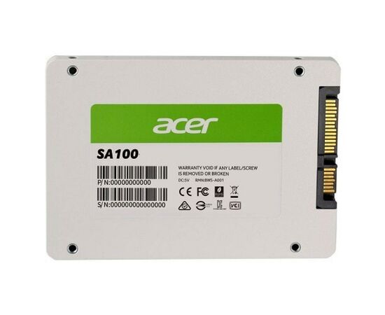 Накопитель SSD 2.5" 480GB SA100 Acer (BL.9BWWA.103), изображение 2 Накопитель SSD 2.5" 480GB SA100 Acer (BL.9BWWA.103), изображение 2