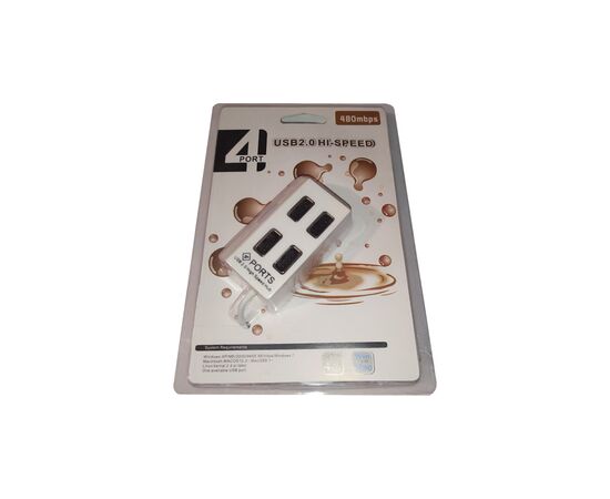 Концентратор Atcom USB TD4004 4port white (10724), изображение 2 Концентратор Atcom USB TD4004 4port white (10724), изображение 2