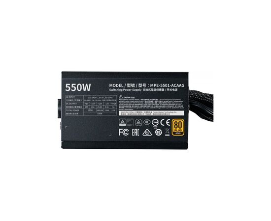 Блок питания CoolerMaster 550W MWE Gold V2 (MPE-5501-ACAAG-EU), изображение 7 Блок питания CoolerMaster 550W MWE Gold V2 (MPE-5501-ACAAG-EU), изображение 7