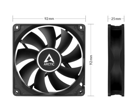 Кулер для корпуса Arctic F9 PWM PST (ACFAN00214A), изображение 6 Кулер для корпуса Arctic F9 PWM PST (ACFAN00214A), изображение 6
