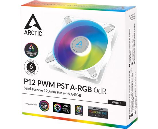 Кулер для корпуса Arctic P12 PWM PST A-RGB (ACFAN00254A), изображение 5