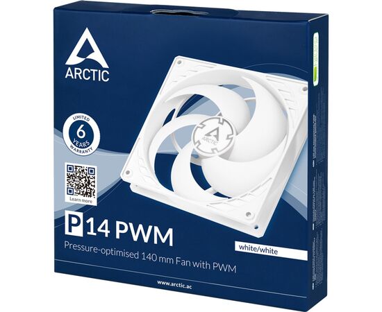 Кулер для корпуса Arctic P14 PWM (ACFAN00222A), изображение 3 Кулер для корпуса Arctic P14 PWM (ACFAN00222A), изображение 3