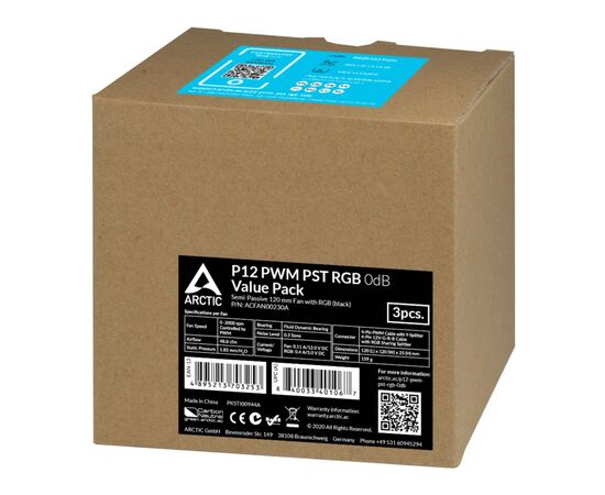 Кулер для корпуса Arctic P12 PWM PST RGB (ACFAN00230A), изображение 4