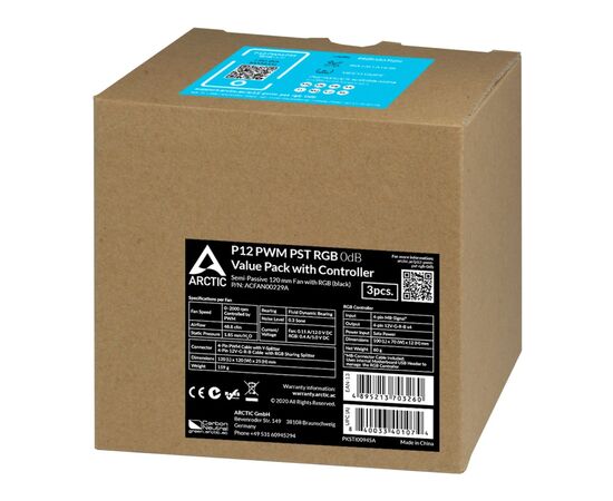 Кулер для корпуса Arctic P12 PWM PST RGB (ACFAN00229A), изображение 4