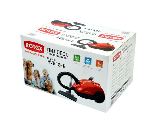 Пылесос Rotex RVB18-E Red, изображение 5 Пылесос Rotex RVB18-E Red, изображение 5