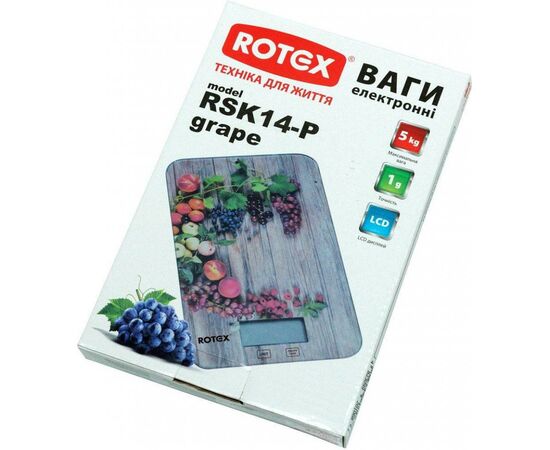 Весы кухонные Rotex RSK14-P Grape, изображение 2 Весы кухонные Rotex RSK14-P Grape, изображение 2