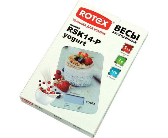 Весы кухонные Rotex RSK14-P Yogurt, изображение 2 Весы кухонные Rotex RSK14-P Yogurt, изображение 2