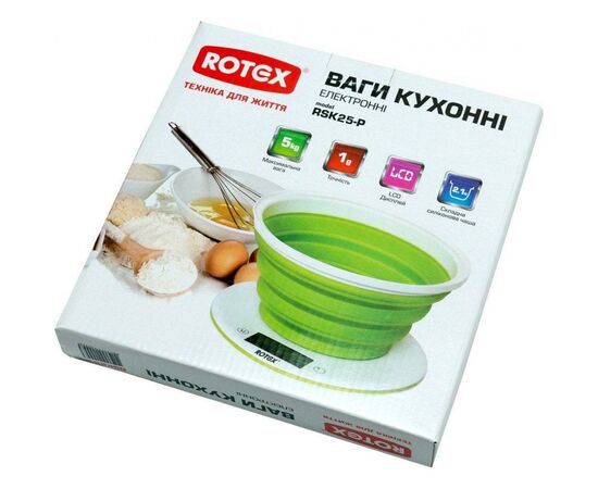 Весы кухонные Rotex RSK25-P, изображение 2 Весы кухонные Rotex RSK25-P, изображение 2