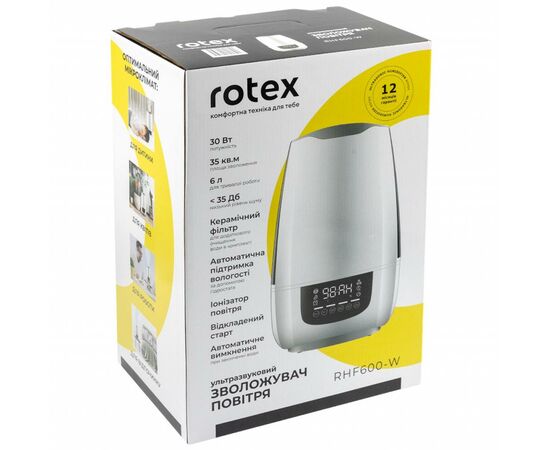 Увлажнитель воздуха Rotex RHF600-W, изображение 6 Увлажнитель воздуха Rotex RHF600-W, изображение 6