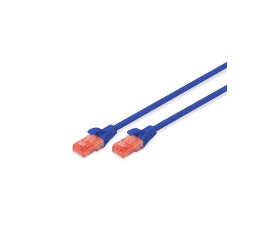 Патч-корд 5м, CAT 6 UTP, AWG 26/7, Cu, LSZH, blue Digitus (DK-1617-050/B)