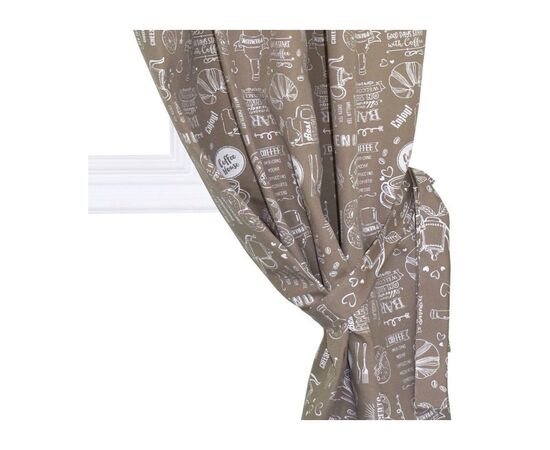Штора Прованс комплект Breakfast Beige 136x170 см 2 шт (11139), изображение 2 Штора Прованс комплект Breakfast Beige 136x170 см 2 шт (11139), изображение 2
