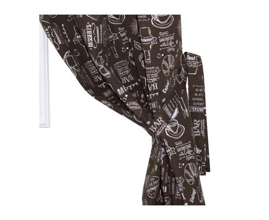 Штора Прованс комплект Breakfast Brown 136x170 см 2 шт (11137), изображение 2 Штора Прованс комплект Breakfast Brown 136x170 см 2 шт (11137), изображение 2