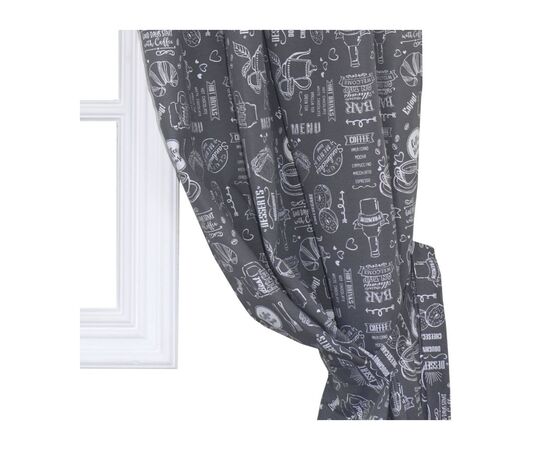 Штора Прованс комплект Breakfast Grey 136x170 см 2 шт (11135), изображение 2 Штора Прованс комплект Breakfast Grey 136x170 см 2 шт (11135), изображение 2