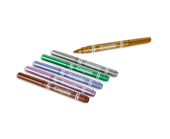 Фломастеры Crayola Metallic, 6 шт (58-8828), изображение 3 Фломастеры Crayola Metallic, 6 шт (58-8828), изображение 3