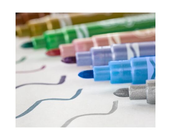 Фломастеры Crayola Metallic, 6 шт (58-8828), изображение 4 Фломастеры Crayola Metallic, 6 шт (58-8828), изображение 4