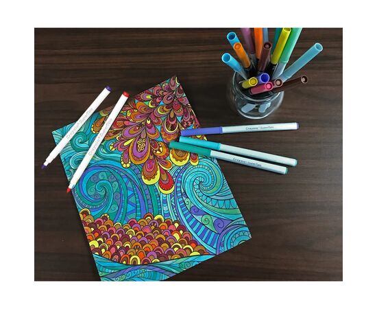 Фломастеры Crayola Supertips (washable) пастельные цвета, 12 шт (58-7515), изображение 5 Фломастеры Crayola Supertips (washable) пастельные цвета, 12 шт (58-7515), изображение 5