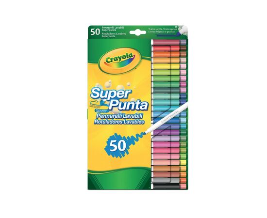 Фломастеры Crayola Supertips (washable), 50 шт (7555)