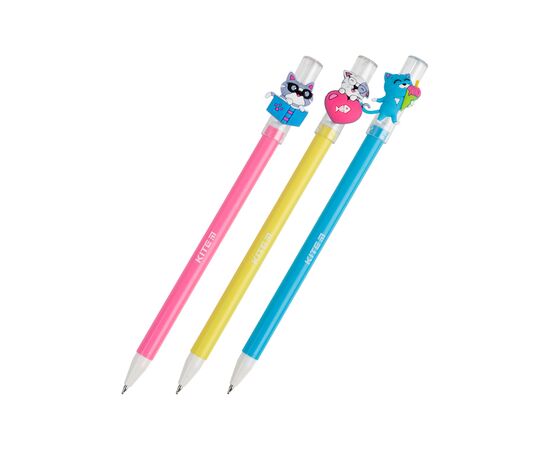 Ручка шариковая Kite Cats life, синяя (K21-353)