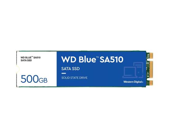 Накопитель SSD M.2 2280 500GB SA510 WD (WDS500G3B0B), изображение 2 Накопитель SSD M.2 2280 500GB SA510 WD (WDS500G3B0B), изображение 2