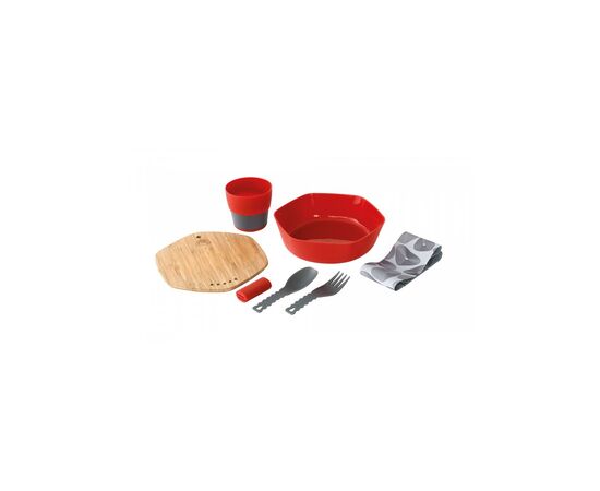 Набор туристической посуды Robens Leaf Meal Kit Fire Red (929209)