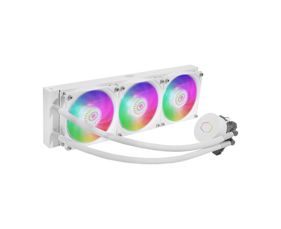 Система водного охлаждения CoolerMaster MasterLiquid ML360L ARGB White Edition V2 (MLW-D36M-A18PW-RW), изображение 2 Система водного охлаждения CoolerMaster MasterLiquid ML360L ARGB White Edition V2 (MLW-D36M-A18PW-RW), изображение 2