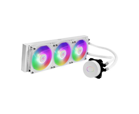 Система водного охлаждения CoolerMaster MasterLiquid ML360L ARGB White Edition V2 (MLW-D36M-A18PW-RW), изображение 4 Система водного охлаждения CoolerMaster MasterLiquid ML360L ARGB White Edition V2 (MLW-D36M-A18PW-RW), изображение 4