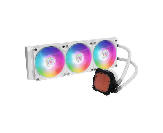 Система водного охлаждения CoolerMaster MasterLiquid ML360L ARGB White Edition V2 (MLW-D36M-A18PW-RW), изображение 5 Система водного охлаждения CoolerMaster MasterLiquid ML360L ARGB White Edition V2 (MLW-D36M-A18PW-RW), изображение 5